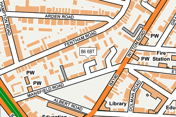 B6 6BT map - OS OpenMap – Local (Ordnance Survey) B6 6BT map - OS OpenMap – Local (Ordnance Survey)