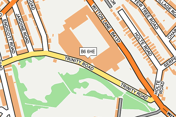 B6 6HE map - OS OpenMap – Local (Ordnance Survey) B6 6HE map - OS OpenMap – Local (Ordnance Survey)