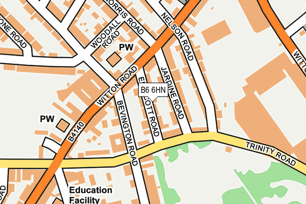 B6 6HN map - OS OpenMap – Local (Ordnance Survey) B6 6HN map - OS OpenMap – Local (Ordnance Survey)