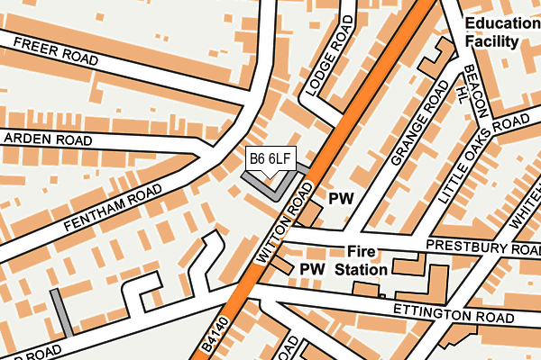 B6 6LF map - OS OpenMap – Local (Ordnance Survey) B6 6LF map - OS OpenMap – Local (Ordnance Survey)
