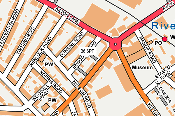 B6 6PT map - OS OpenMap – Local (Ordnance Survey) B6 6PT map - OS OpenMap – Local (Ordnance Survey)