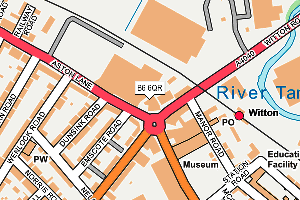 B6 6QR map - OS OpenMap – Local (Ordnance Survey) B6 6QR map - OS OpenMap – Local (Ordnance Survey)