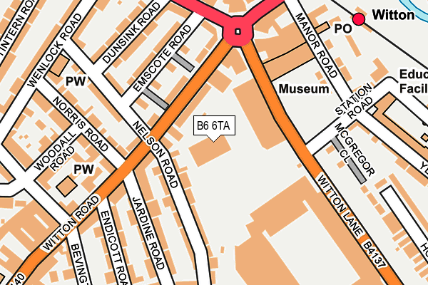 B6 6TA map - OS OpenMap – Local (Ordnance Survey) B6 6TA map - OS OpenMap – Local (Ordnance Survey)