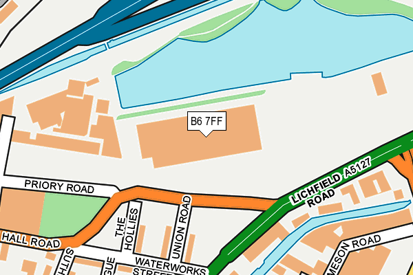B6 7FF map - OS OpenMap – Local (Ordnance Survey) B6 7FF map - OS OpenMap – Local (Ordnance Survey)
