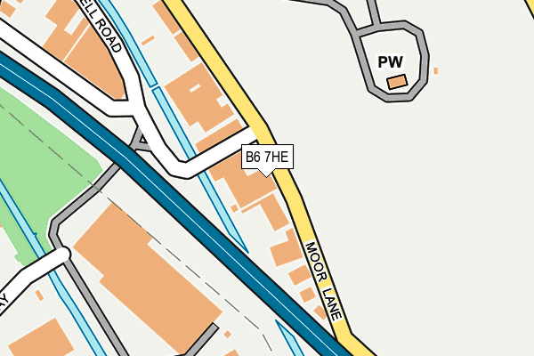 B6 7HE map - OS OpenMap – Local (Ordnance Survey) B6 7HE map - OS OpenMap – Local (Ordnance Survey)