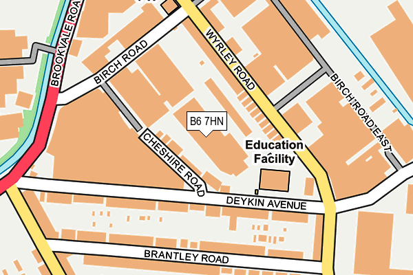 B6 7HN map - OS OpenMap – Local (Ordnance Survey) B6 7HN map - OS OpenMap – Local (Ordnance Survey)