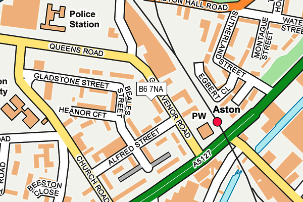 B6 7NA map - OS OpenMap – Local (Ordnance Survey) B6 7NA map - OS OpenMap – Local (Ordnance Survey)