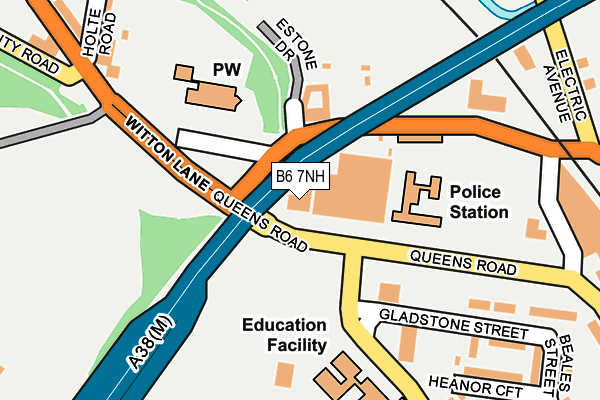 B6 7NH map - OS OpenMap – Local (Ordnance Survey) B6 7NH map - OS OpenMap – Local (Ordnance Survey)