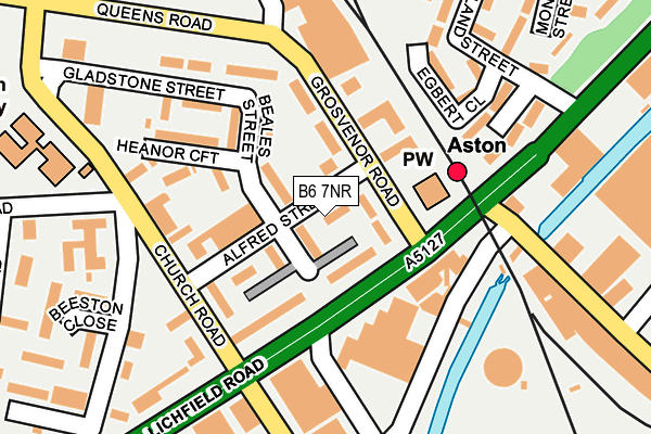 B6 7NR map - OS OpenMap – Local (Ordnance Survey) B6 7NR map - OS OpenMap – Local (Ordnance Survey)