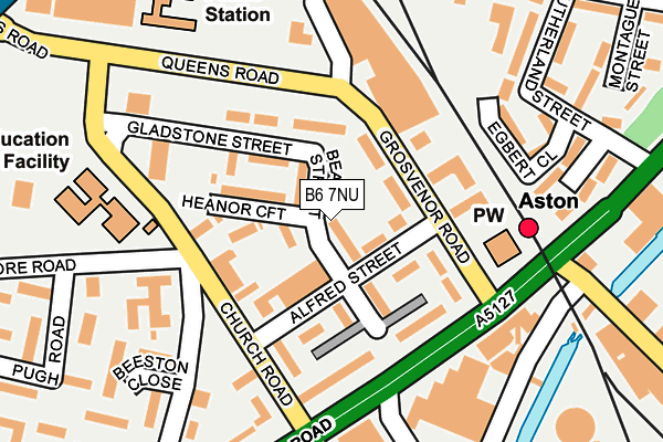 B6 7NU map - OS OpenMap – Local (Ordnance Survey)