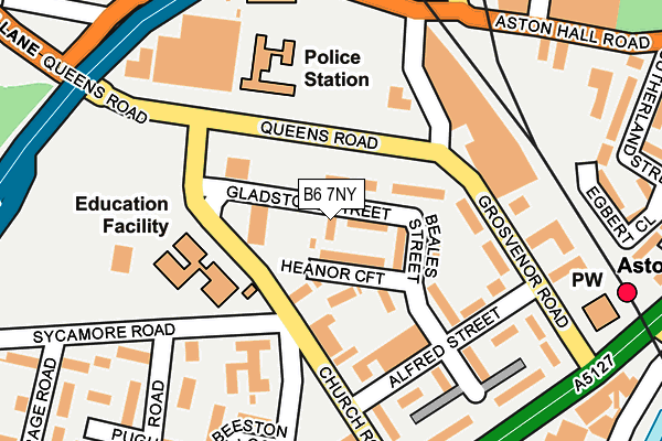 B6 7NY map - OS OpenMap – Local (Ordnance Survey) B6 7NY map - OS OpenMap – Local (Ordnance Survey)