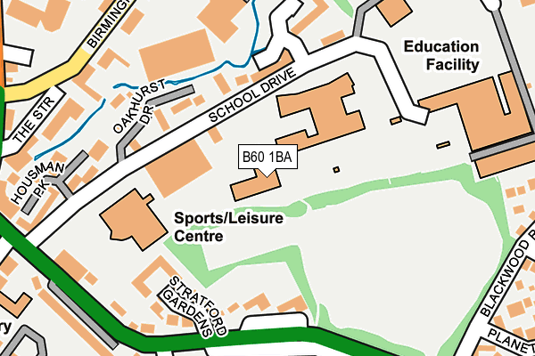 B60 1BA map - OS OpenMap – Local (Ordnance Survey) B60 1BA map - OS OpenMap – Local (Ordnance Survey)