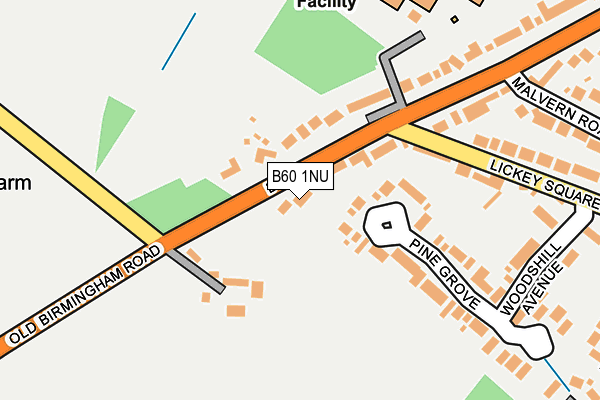 B60 1NU map - OS OpenMap – Local (Ordnance Survey) B60 1NU map - OS OpenMap – Local (Ordnance Survey)