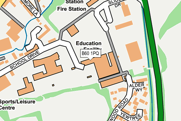 B60 1PQ map - OS OpenMap – Local (Ordnance Survey) B60 1PQ map - OS OpenMap – Local (Ordnance Survey)