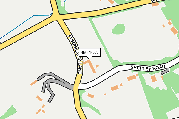 B60 1QW map - OS OpenMap – Local (Ordnance Survey) B60 1QW map - OS OpenMap – Local (Ordnance Survey)