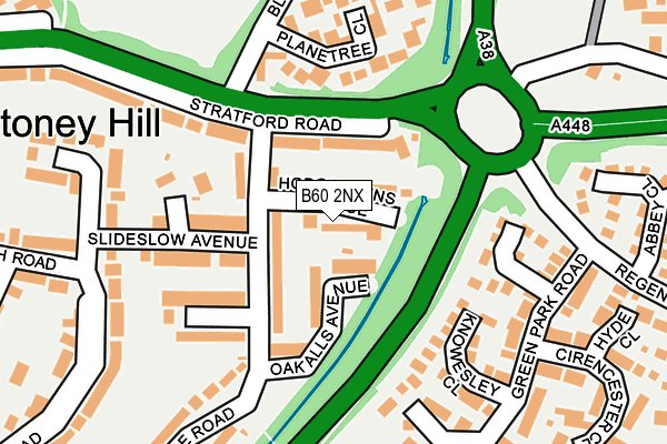 B60 2NX map - OS OpenMap – Local (Ordnance Survey) B60 2NX map - OS OpenMap – Local (Ordnance Survey)