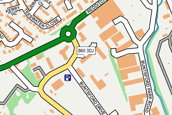 B60 3DJ map - OS OpenMap – Local (Ordnance Survey) B60 3DJ map - OS OpenMap – Local (Ordnance Survey)