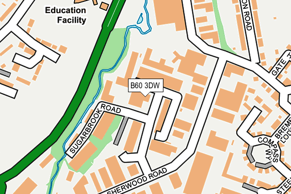 B60 3DW map - OS OpenMap – Local (Ordnance Survey) B60 3DW map - OS OpenMap – Local (Ordnance Survey)