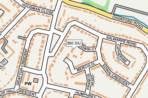 B60 3HJ map - OS OpenMap – Local (Ordnance Survey) B60 3HJ map - OS OpenMap – Local (Ordnance Survey)
