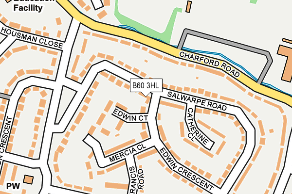 B60 3HL map - OS OpenMap – Local (Ordnance Survey) B60 3HL map - OS OpenMap – Local (Ordnance Survey)
