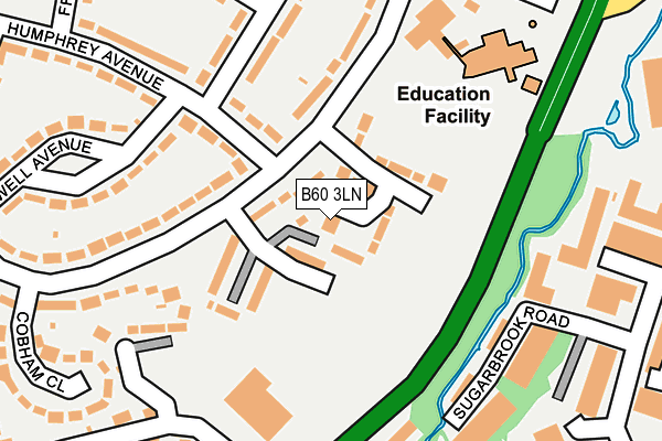 B60 3LN map - OS OpenMap – Local (Ordnance Survey) B60 3LN map - OS OpenMap – Local (Ordnance Survey)