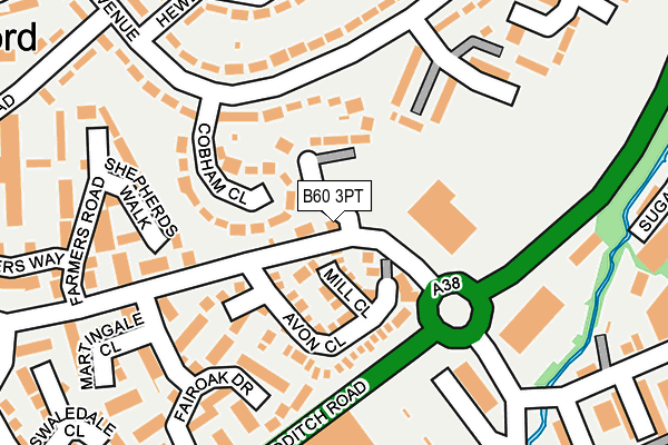 B60 3PT map - OS OpenMap – Local (Ordnance Survey) B60 3PT map - OS OpenMap – Local (Ordnance Survey)