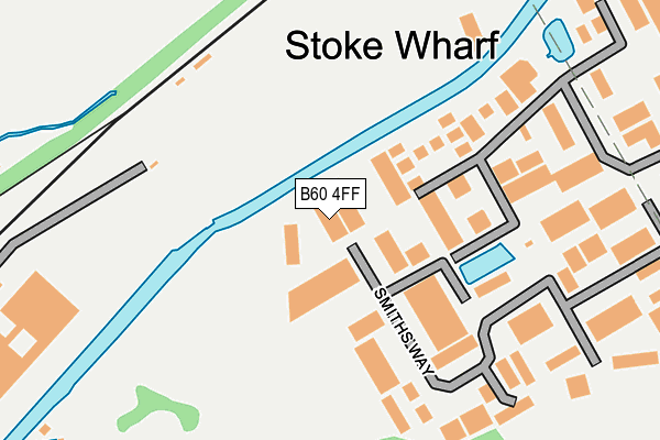 B60 4FF map - OS OpenMap – Local (Ordnance Survey)