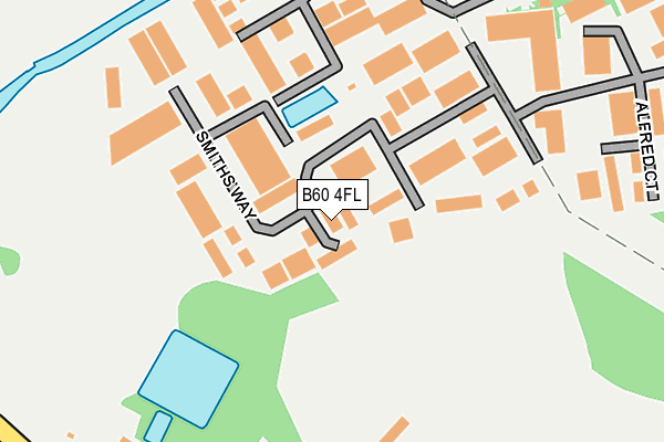 B60 4FL map - OS OpenMap – Local (Ordnance Survey) B60 4FL map - OS OpenMap – Local (Ordnance Survey)