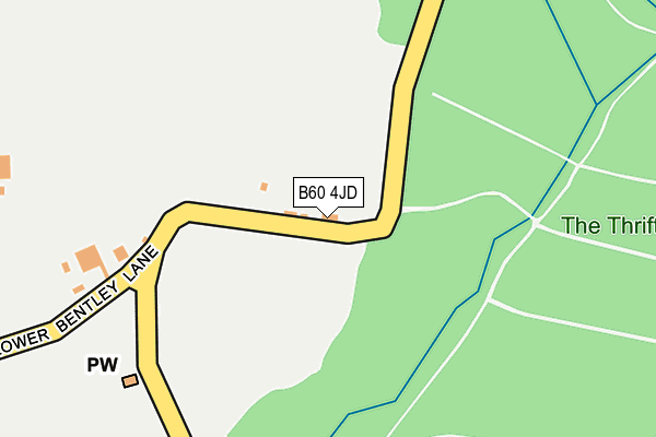 B60 4JD map - OS OpenMap – Local (Ordnance Survey) B60 4JD map - OS OpenMap – Local (Ordnance Survey)
