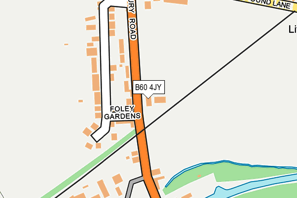 B60 4JY map - OS OpenMap – Local (Ordnance Survey) B60 4JY map - OS OpenMap – Local (Ordnance Survey)