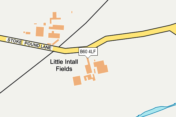 B60 4LF map - OS OpenMap – Local (Ordnance Survey)