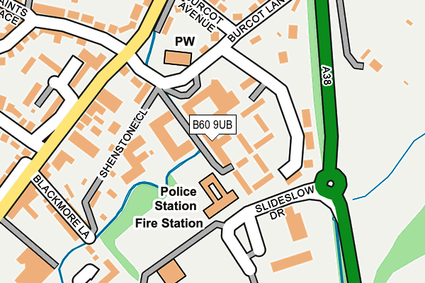 B60 9UB map - OS OpenMap – Local (Ordnance Survey) B60 9UB map - OS OpenMap – Local (Ordnance Survey)