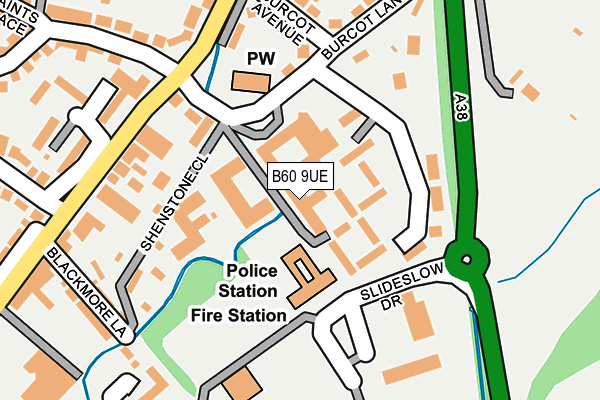 B60 9UE map - OS OpenMap – Local (Ordnance Survey) B60 9UE map - OS OpenMap – Local (Ordnance Survey)