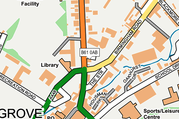 B61 0AB map - OS OpenMap – Local (Ordnance Survey) B61 0AB map - OS OpenMap – Local (Ordnance Survey)