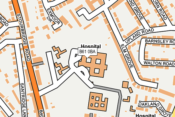 B61 0BA map - OS OpenMap – Local (Ordnance Survey) B61 0BA map - OS OpenMap – Local (Ordnance Survey)