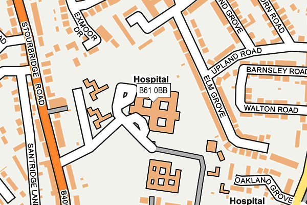 B61 0BB map - OS OpenMap – Local (Ordnance Survey) B61 0BB map - OS OpenMap – Local (Ordnance Survey)
