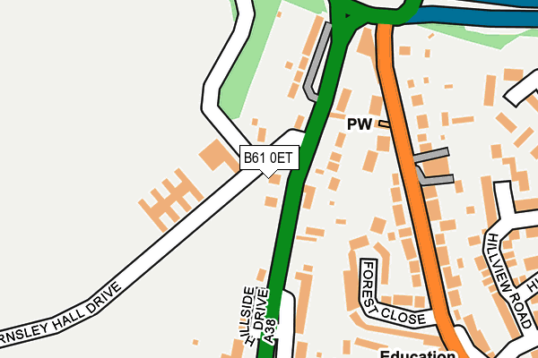 B61 0ET map - OS OpenMap – Local (Ordnance Survey) B61 0ET map - OS OpenMap – Local (Ordnance Survey)
