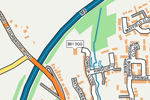 B61 0GG map - OS OpenMap – Local (Ordnance Survey) B61 0GG map - OS OpenMap – Local (Ordnance Survey)