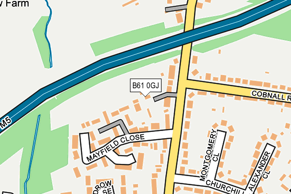 B61 0GJ map - OS OpenMap – Local (Ordnance Survey) B61 0GJ map - OS OpenMap – Local (Ordnance Survey)