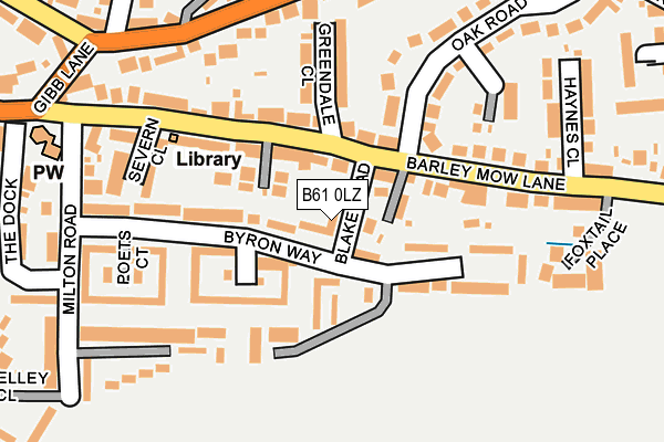 B61 0LZ map - OS OpenMap – Local (Ordnance Survey) B61 0LZ map - OS OpenMap – Local (Ordnance Survey)