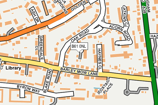 B61 0NL map - OS OpenMap – Local (Ordnance Survey) B61 0NL map - OS OpenMap – Local (Ordnance Survey)