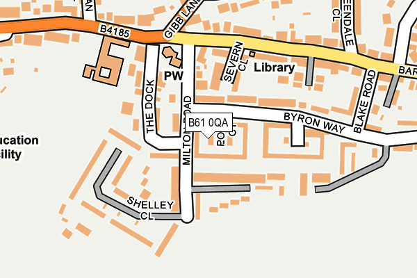 B61 0QA map - OS OpenMap – Local (Ordnance Survey) B61 0QA map - OS OpenMap – Local (Ordnance Survey)