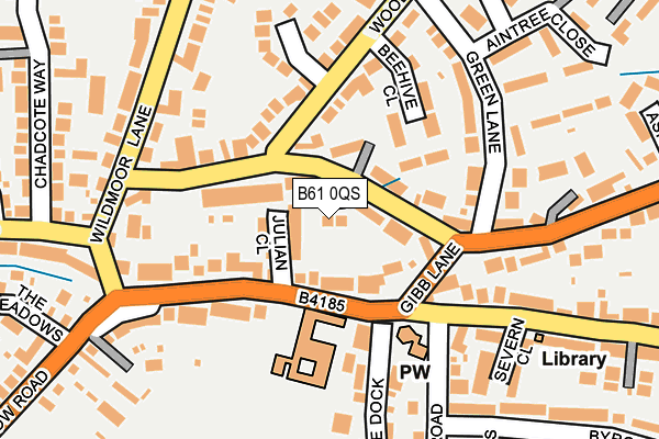 B61 0QS map - OS OpenMap – Local (Ordnance Survey) B61 0QS map - OS OpenMap – Local (Ordnance Survey)