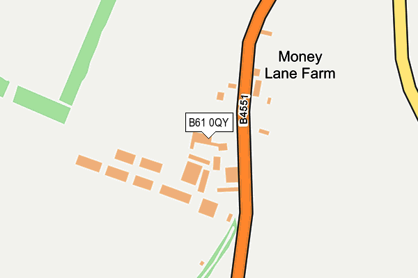 B61 0QY map - OS OpenMap – Local (Ordnance Survey) B61 0QY map - OS OpenMap – Local (Ordnance Survey)
