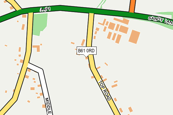 B61 0RD map - OS OpenMap – Local (Ordnance Survey) B61 0RD map - OS OpenMap – Local (Ordnance Survey)