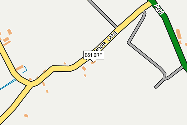 B61 0RF map - OS OpenMap – Local (Ordnance Survey) B61 0RF map - OS OpenMap – Local (Ordnance Survey)