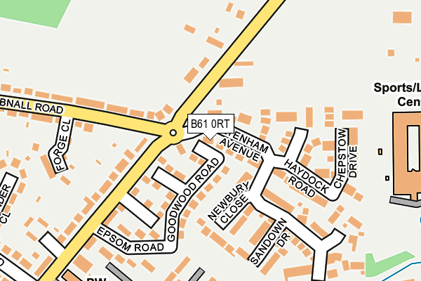 B61 0RT map - OS OpenMap – Local (Ordnance Survey) B61 0RT map - OS OpenMap – Local (Ordnance Survey)