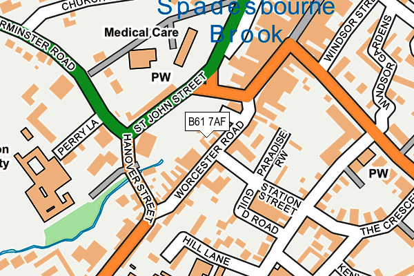 B61 7AF map - OS OpenMap – Local (Ordnance Survey) B61 7AF map - OS OpenMap – Local (Ordnance Survey)