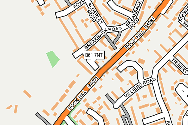 B61 7NT map - OS OpenMap – Local (Ordnance Survey) B61 7NT map - OS OpenMap – Local (Ordnance Survey)