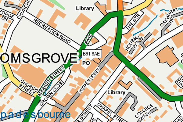 B61 8AE map - OS OpenMap – Local (Ordnance Survey) B61 8AE map - OS OpenMap – Local (Ordnance Survey)
